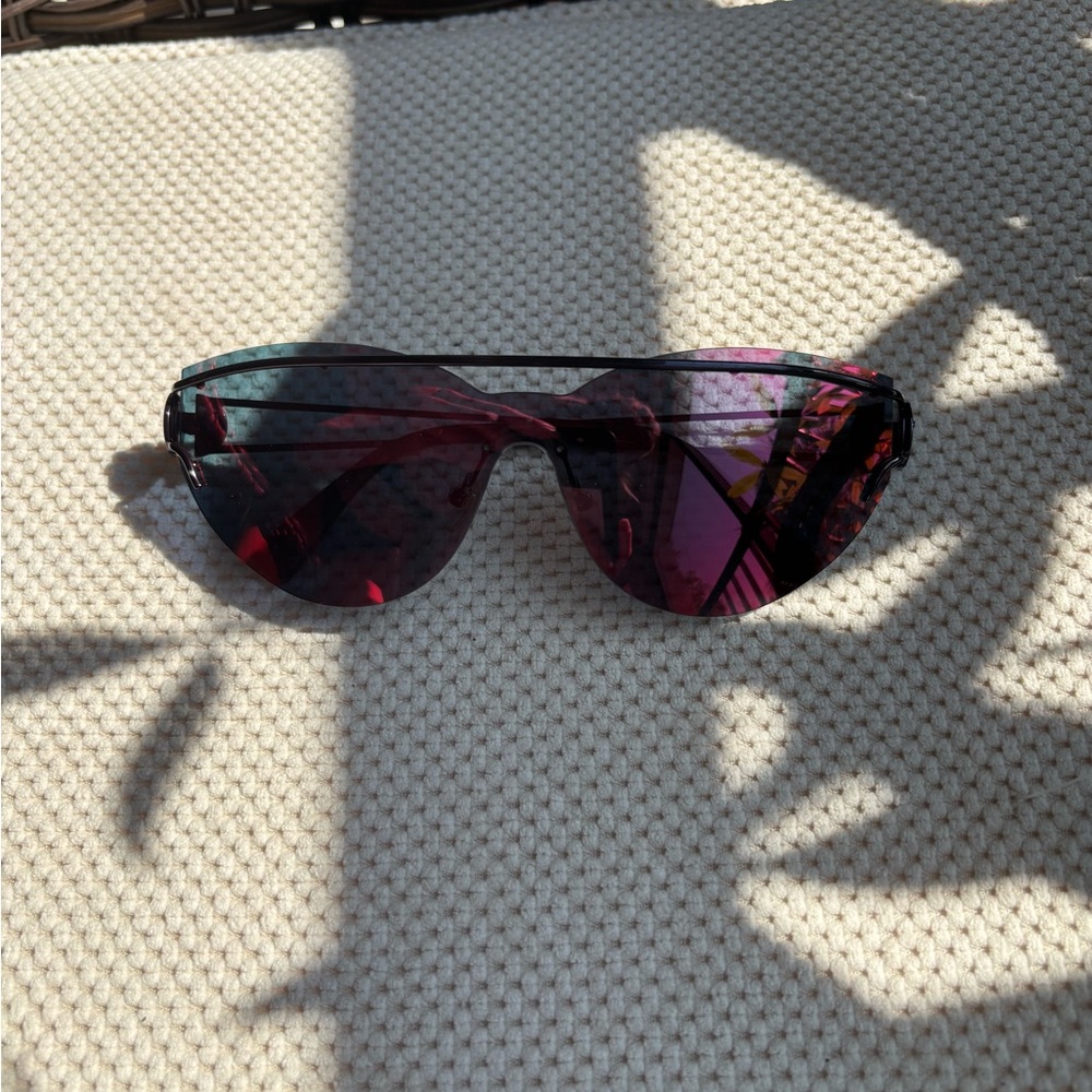 Versace Black Frame with Pink Lenses Sunglasses